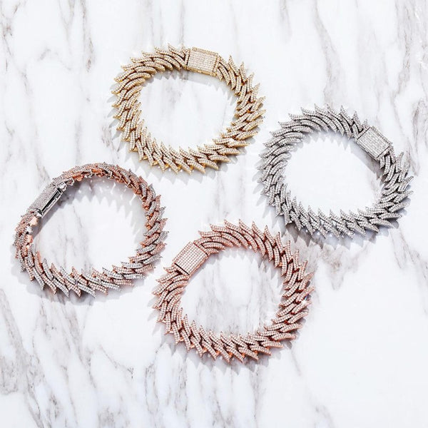 Moissanite Diamond Iced Out Hip Hop Chain Necklace