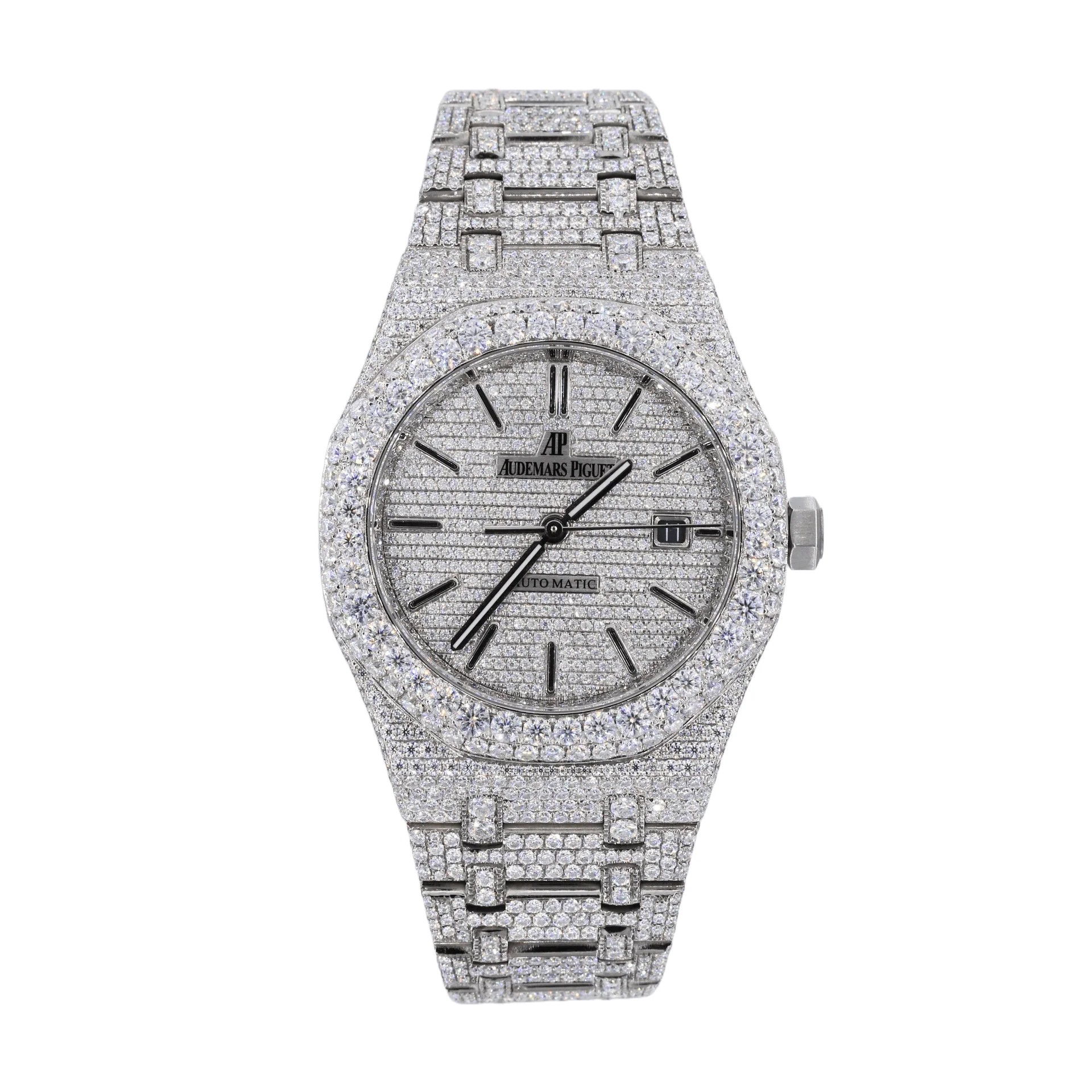 Moissanite Diamond Iced Out Hip Hop AP Watches For Men's