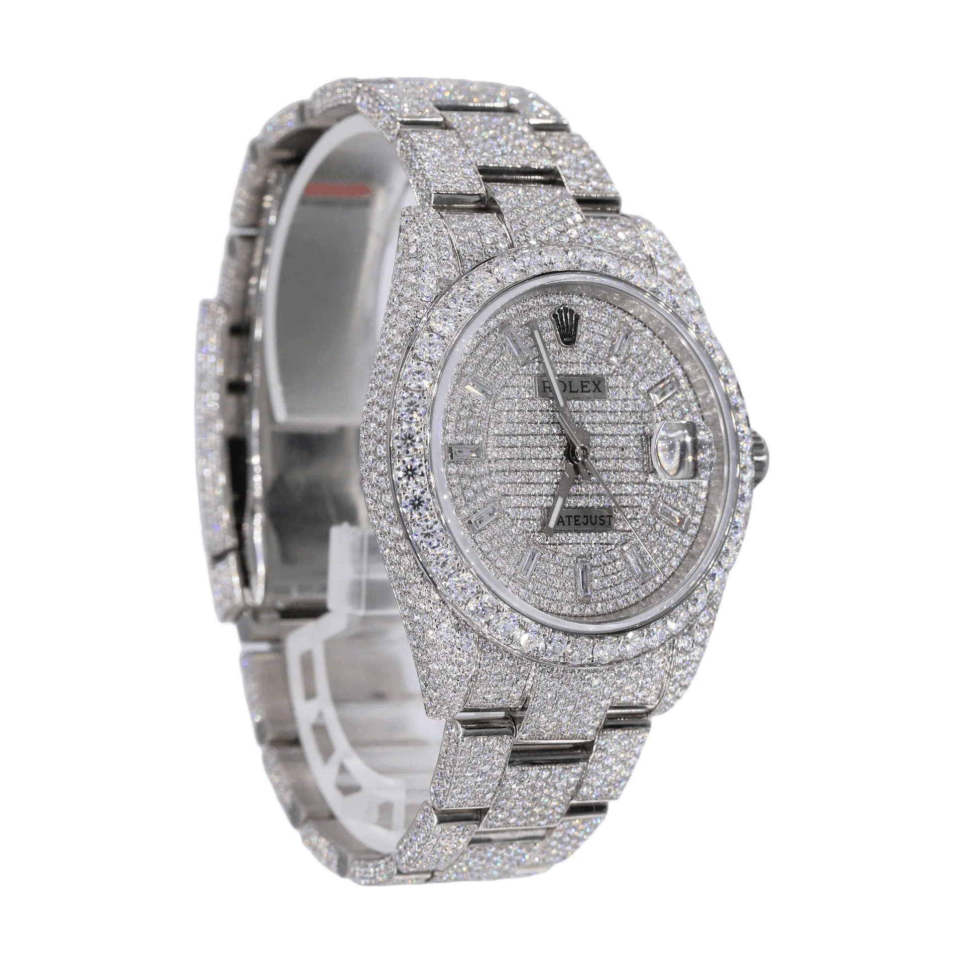 Rolex Datejust Diamond Hip Hop Watches For Men's
