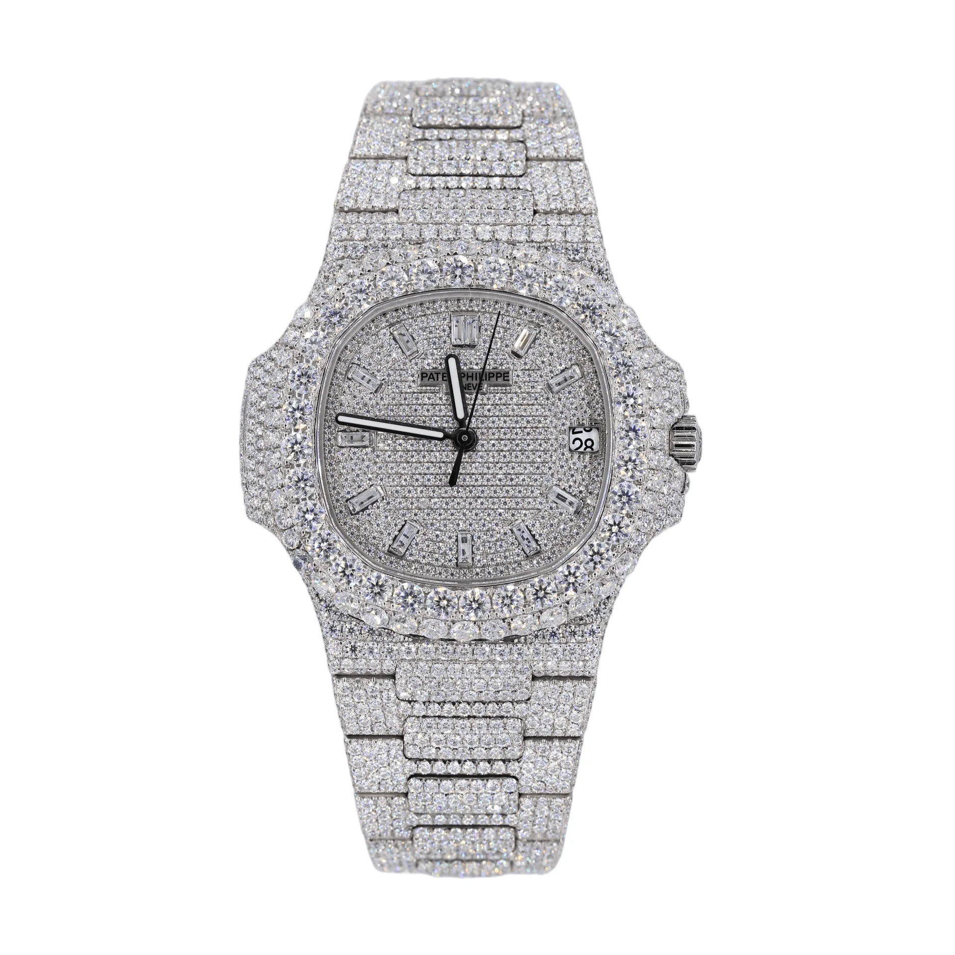 Fully Iced Out Hip Hop Luxury Patek Watches For Him