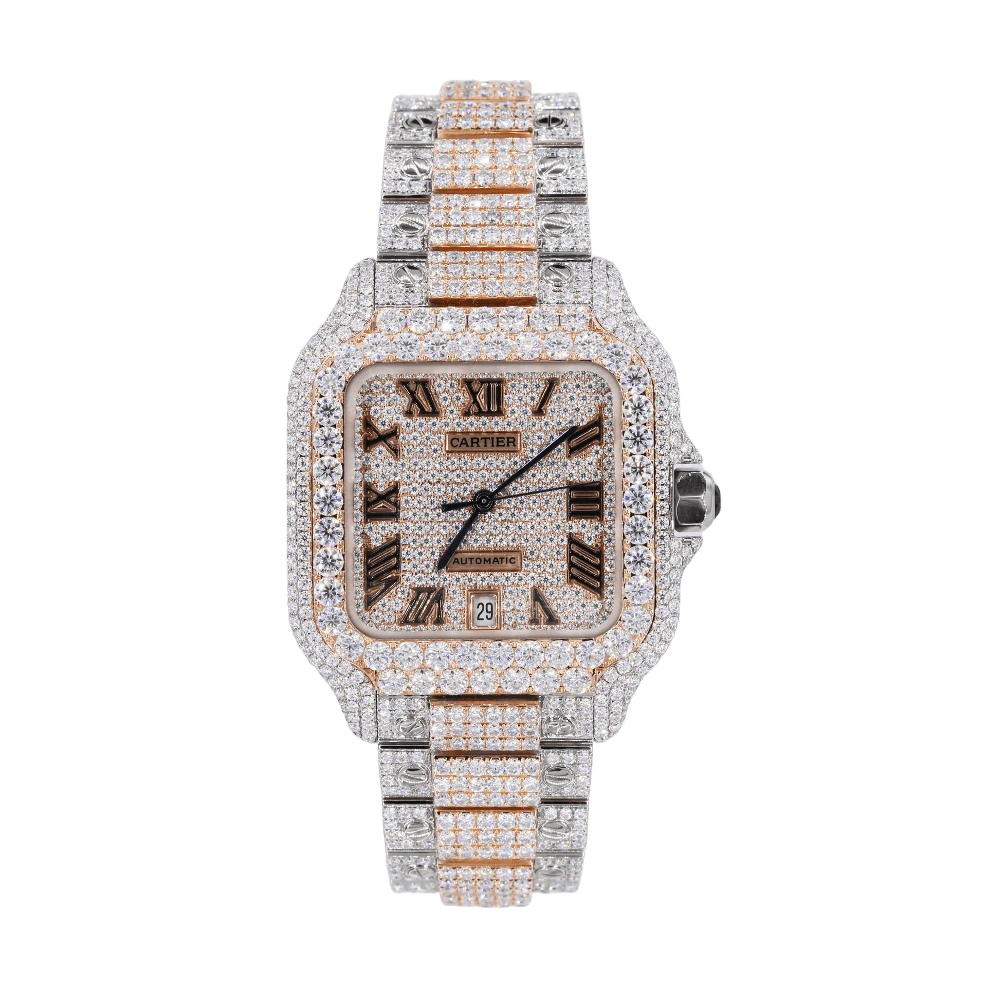 Hip Hop Luxury Diamond Cartier Men's Watch