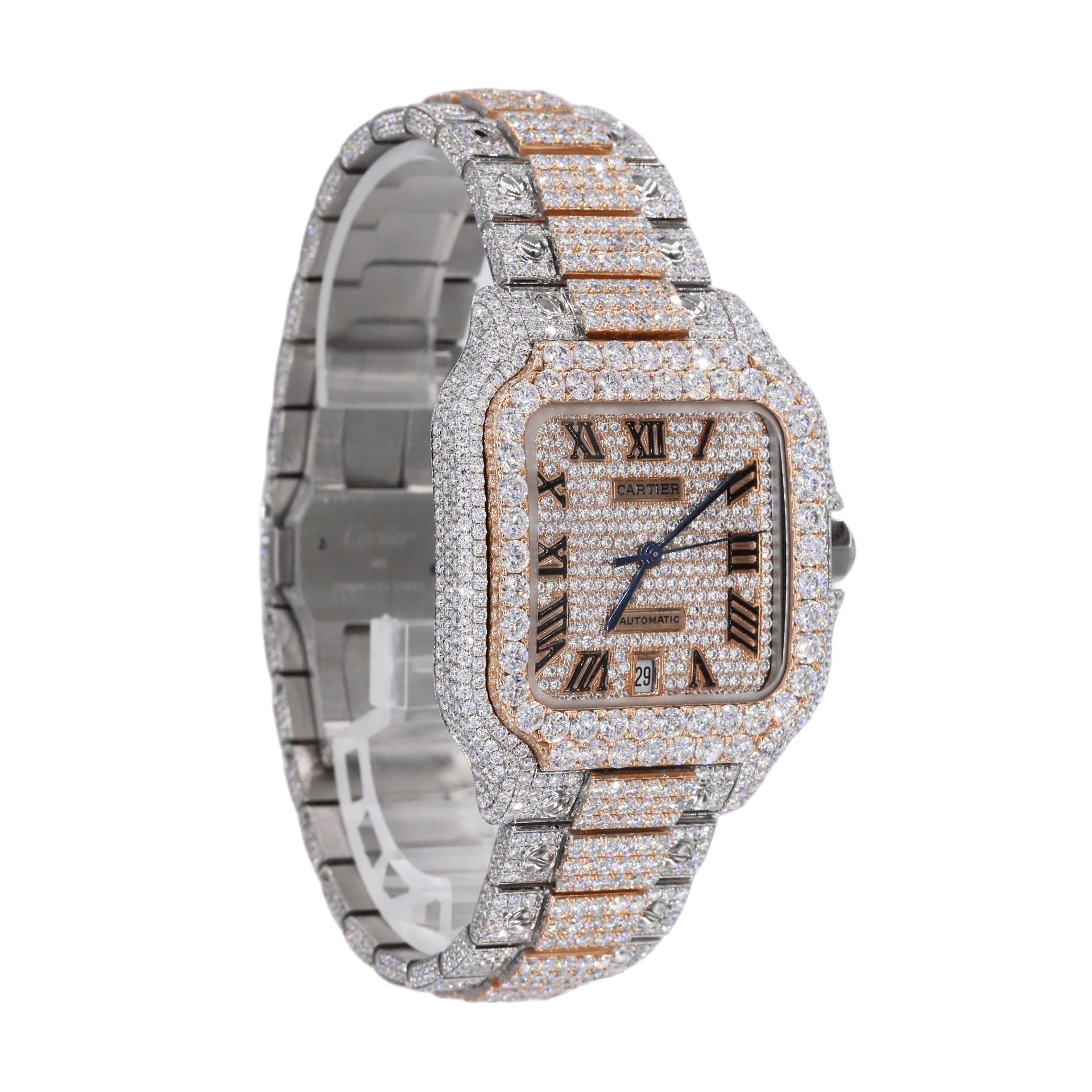 Hip Hop Luxury Diamond Cartier Men's Watch