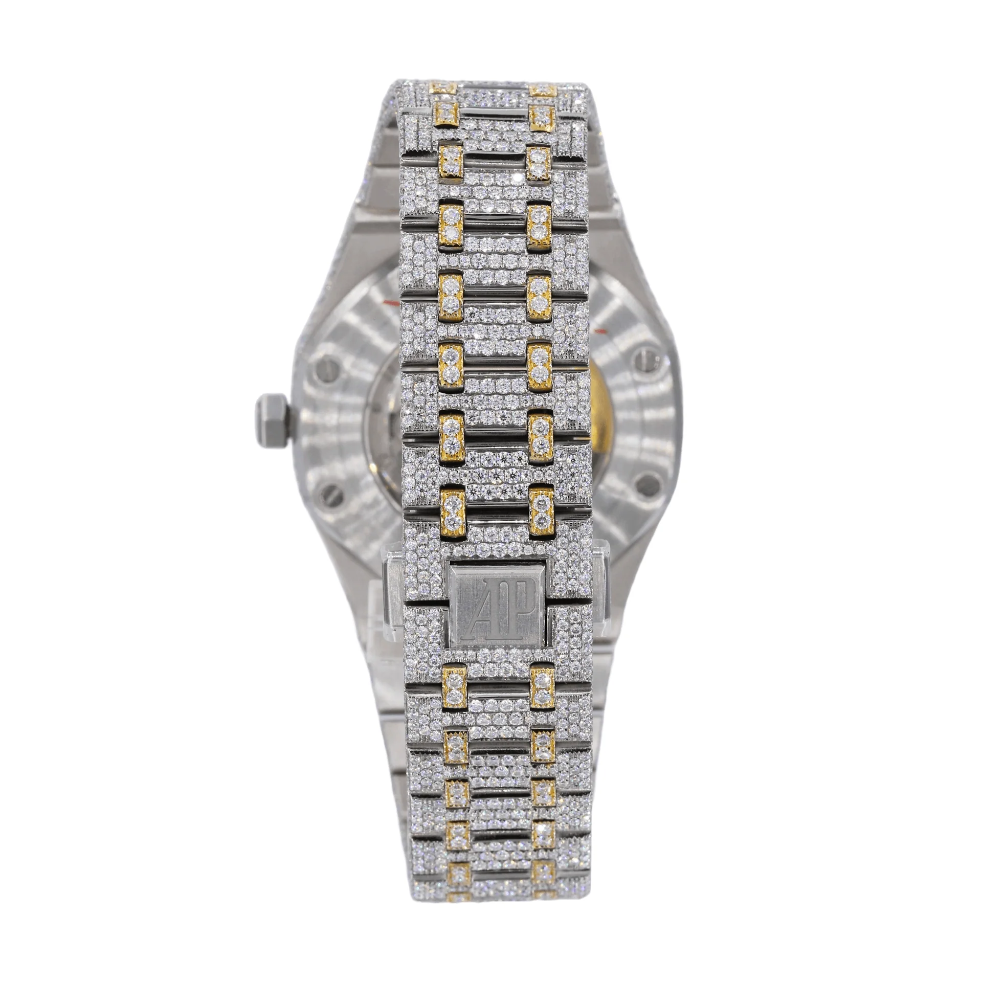 Iced Out Hip Hop Moissanite Two Tone AP Men's Watches