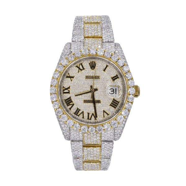 Moissanite Datejust Iced Out Hip Hop Luxury Watches For Men's