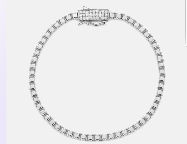 Customized Round Cut Lab Grown Diamond Bracelet