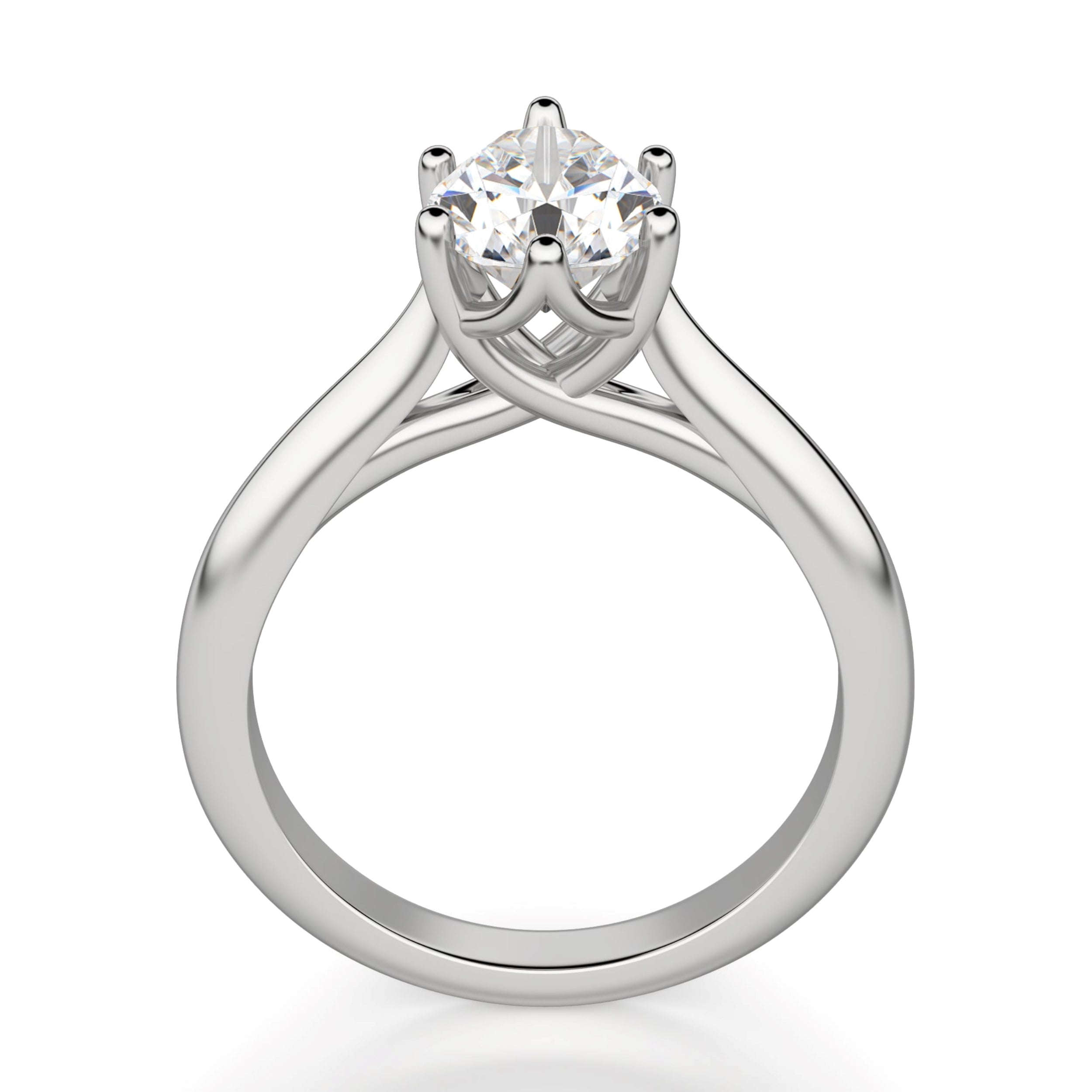 Pear Cut Solitaire Engagement Ring