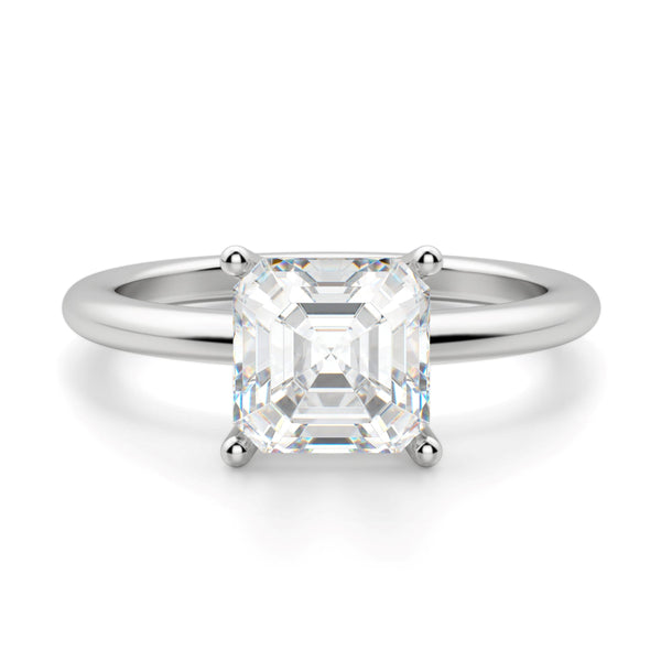 Asscher Cut Solitaire Ring