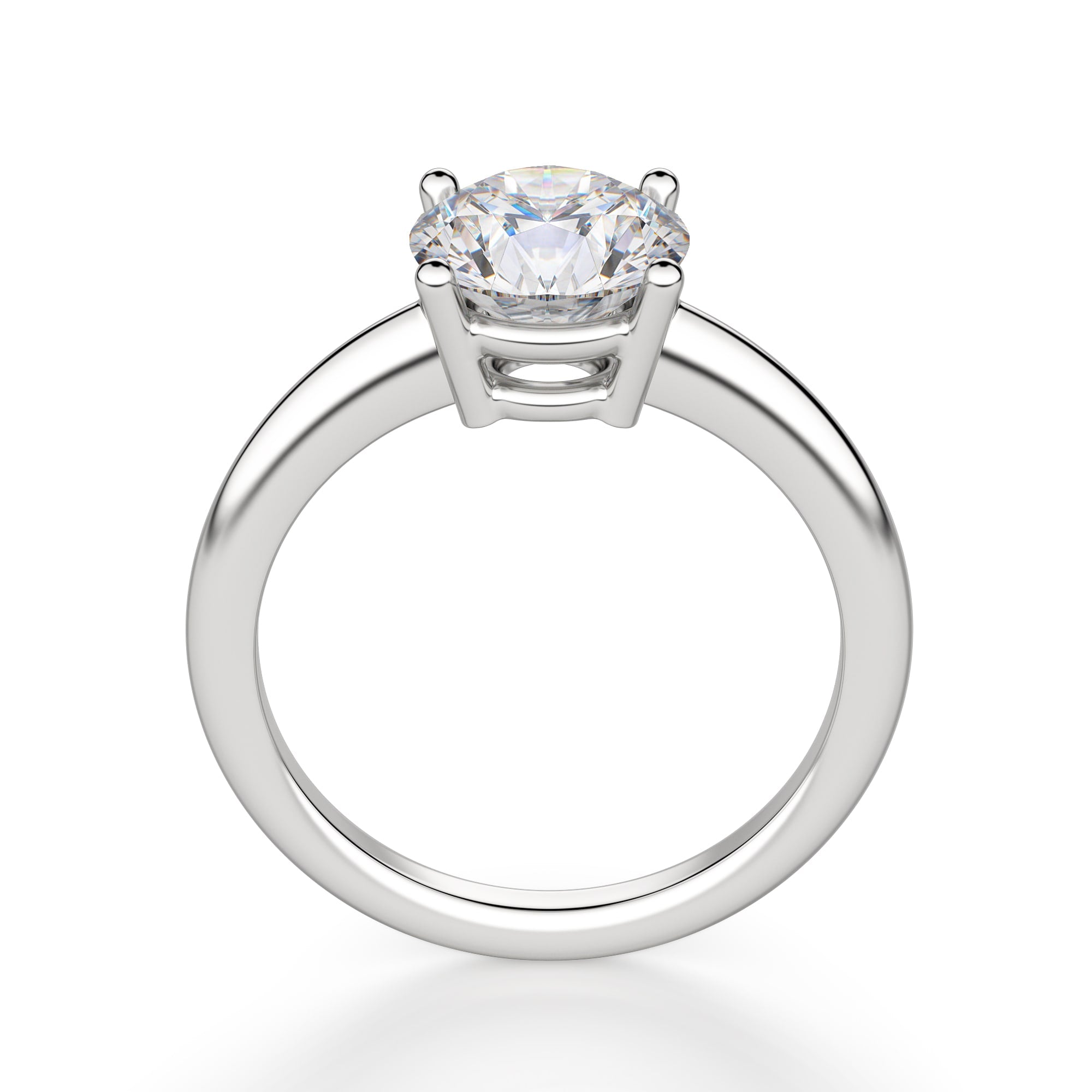 Brilliant Round Cut Solitaire Engagement Ring