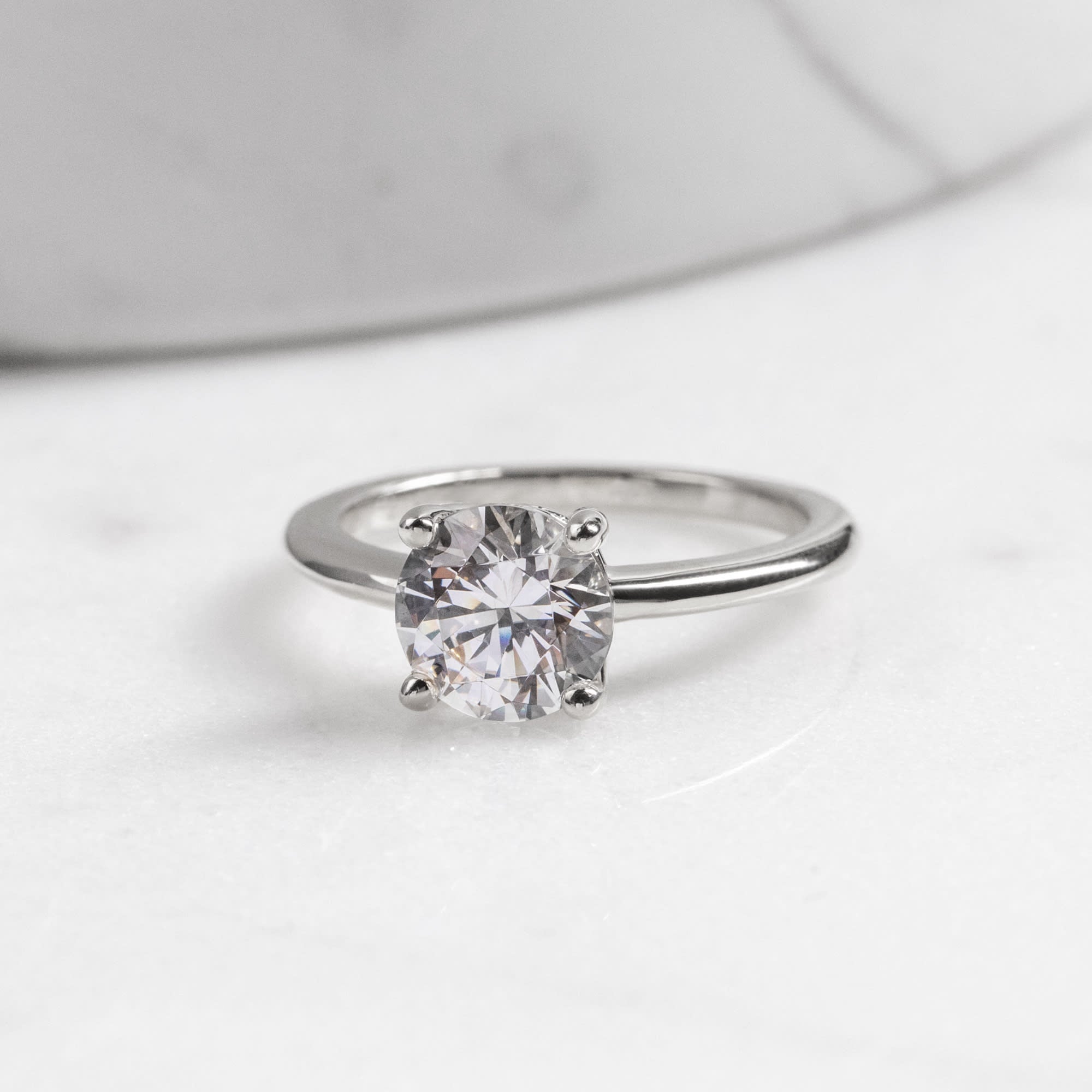 Brilliant Round Cut Solitaire Engagement Ring