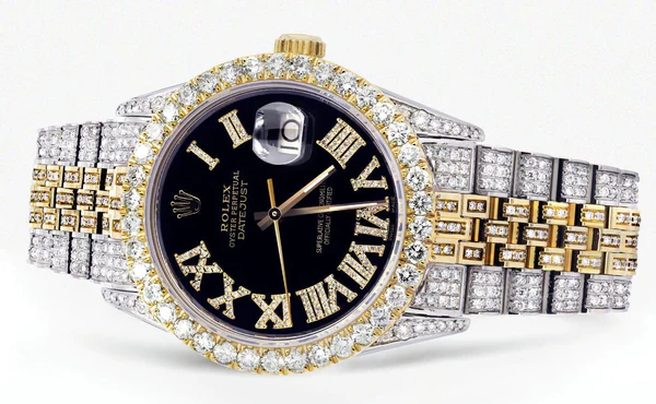 Rolex Datejust Iced Out Moissanite Luxury Watches For Men's