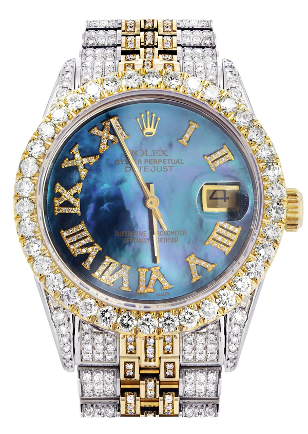 Moissanite Luxury Watch for Men's, Iced Out Hip Hop Watches