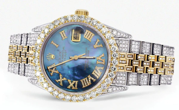 Moissanite Luxury Watch for Men's, Iced Out Hip Hop Watches