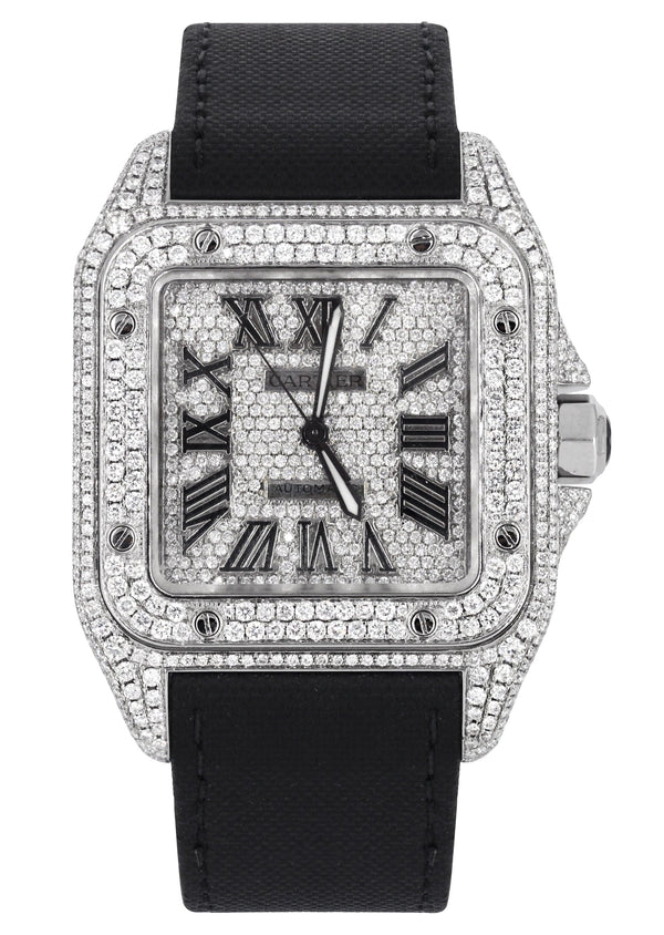 VVS1 Moissanite Diamond Hip Hop Cartier Watch For Men's