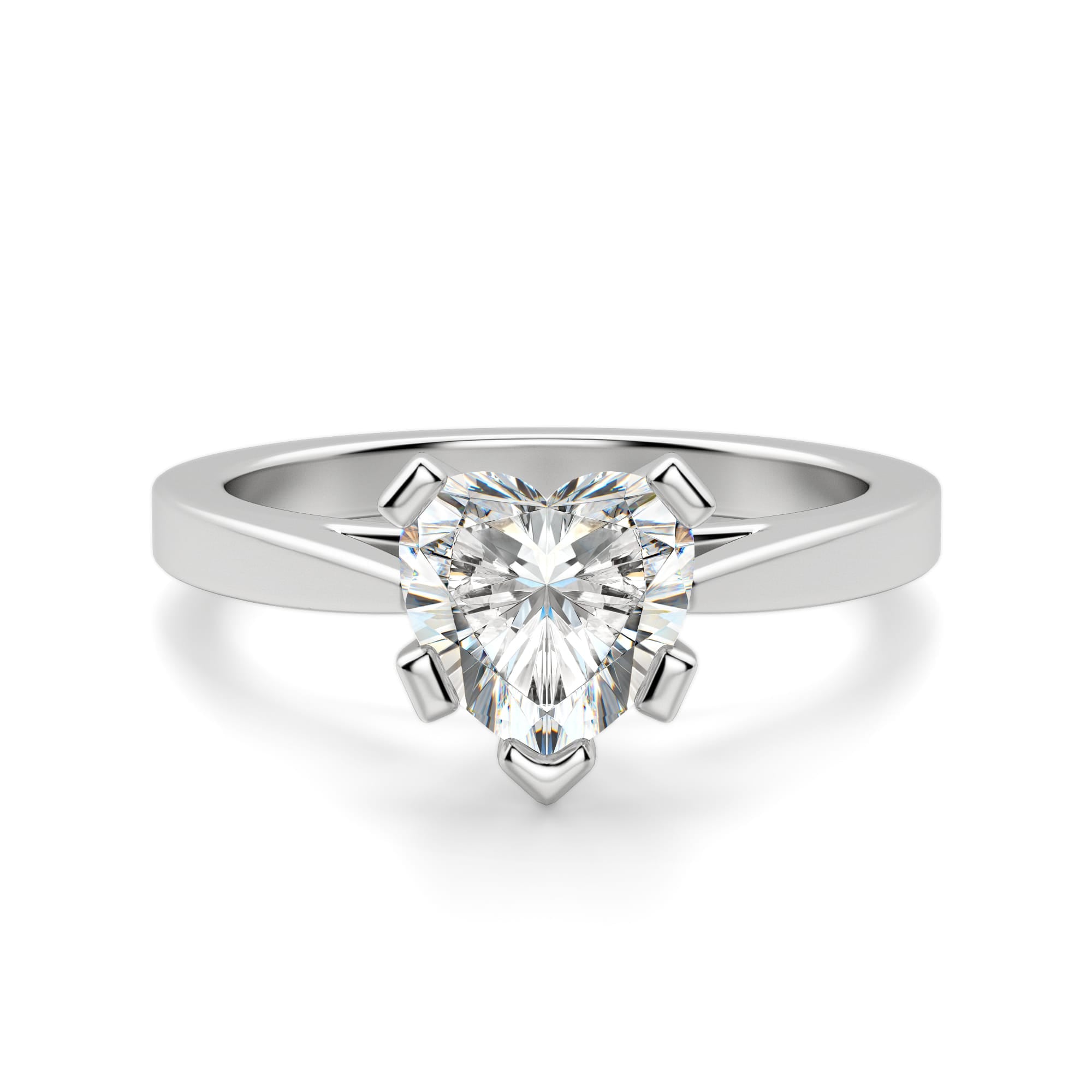 Heart Cut Solitaire Engagement Ring