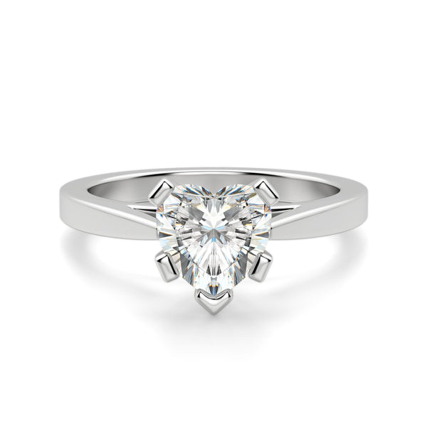 Heart Cut Solitaire Engagement Ring