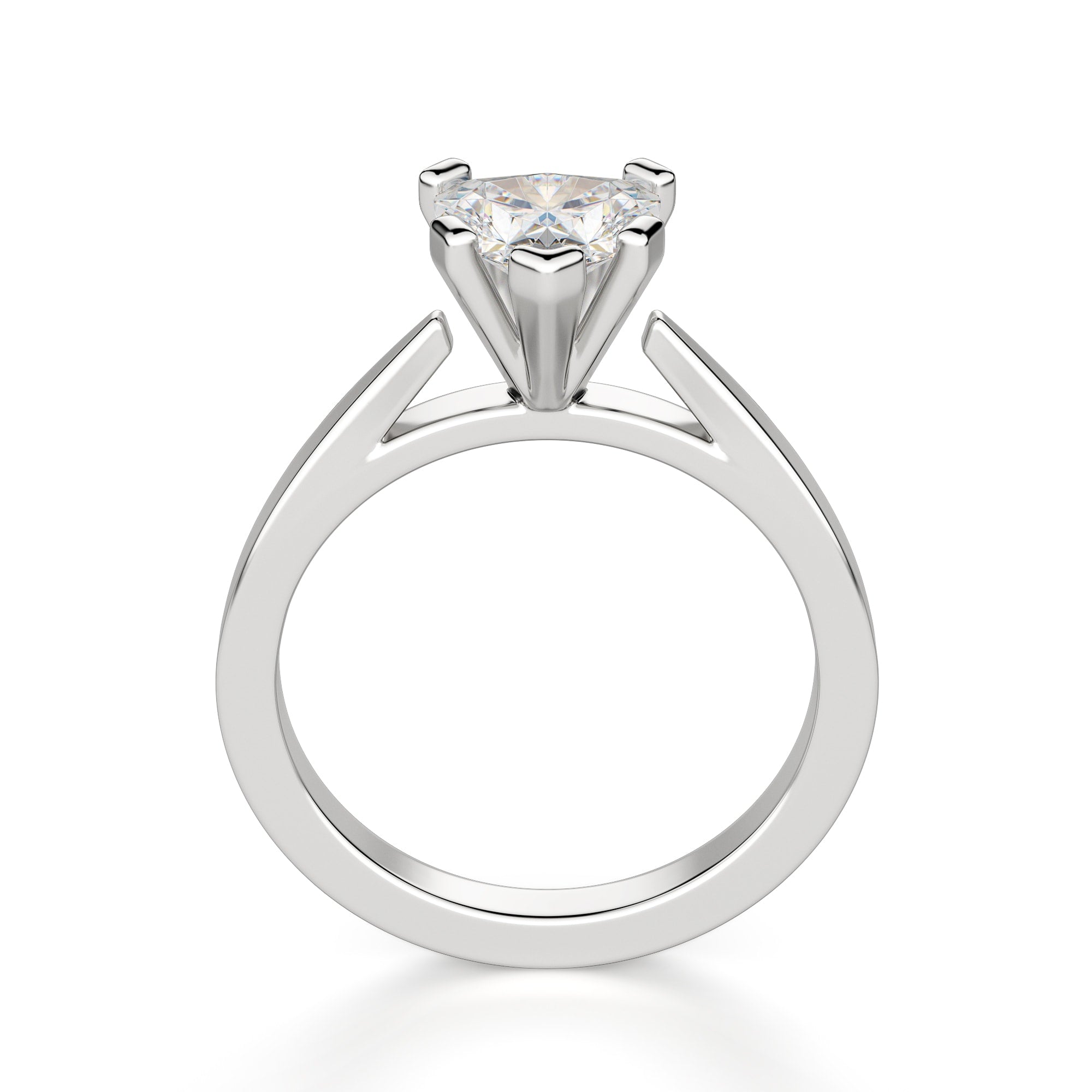 Heart Cut Solitaire Engagement Ring