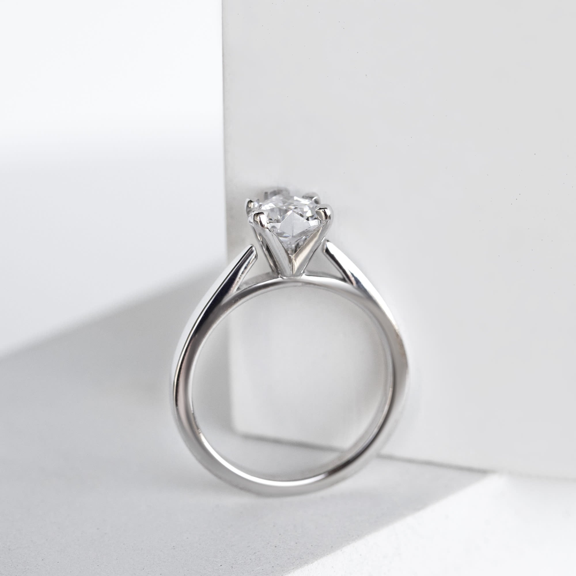 Heart Cut Solitaire Engagement Ring