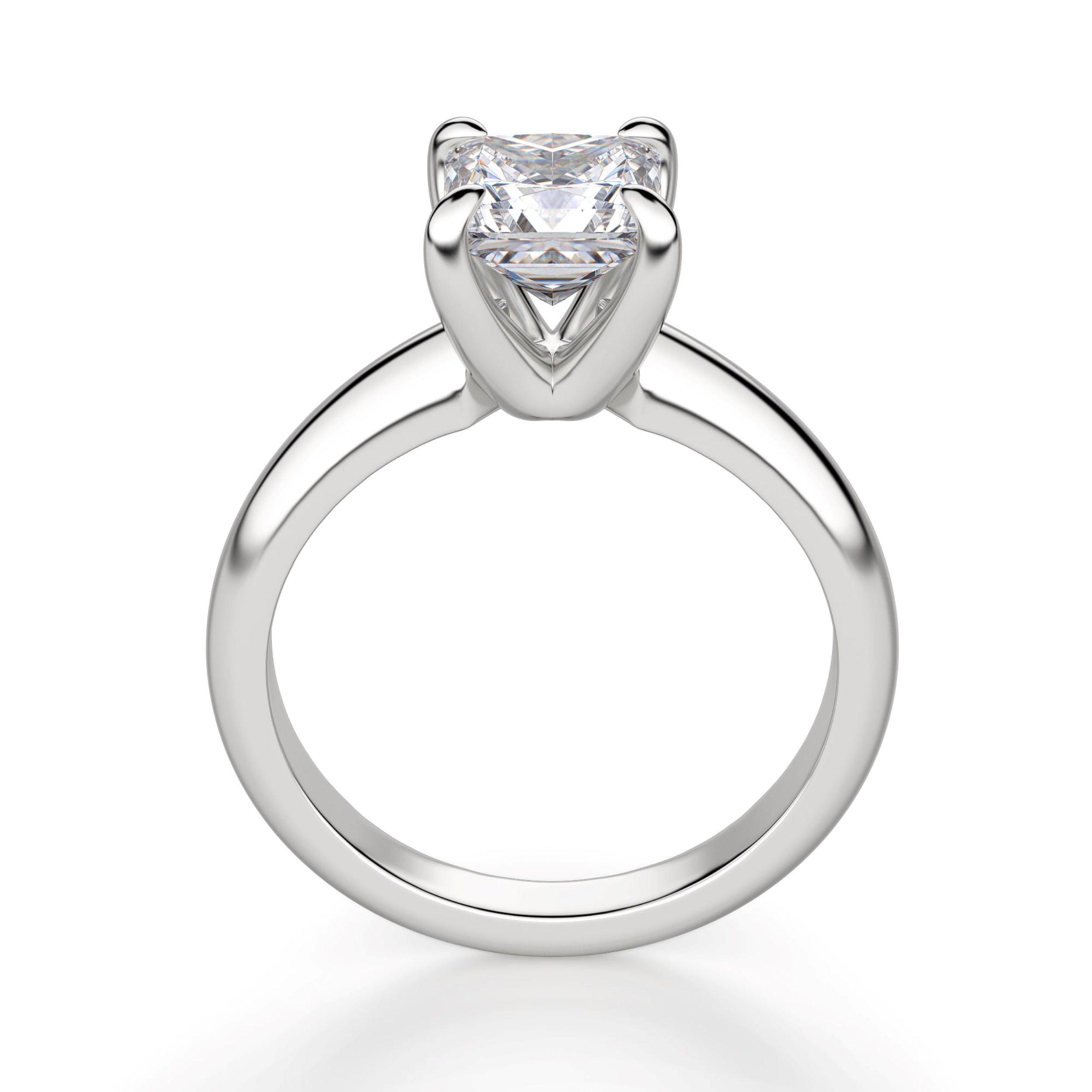 Classic Princess Cut Solitaire Engagement Ring