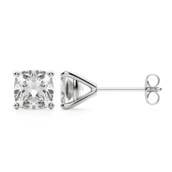 Cushion Cut Moissanite Earrings studs