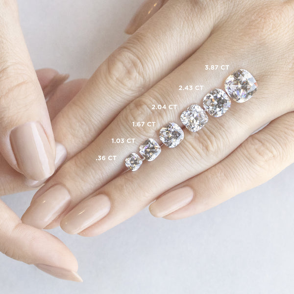 Cushion Cut Twisted Moissanite Engagement Ring