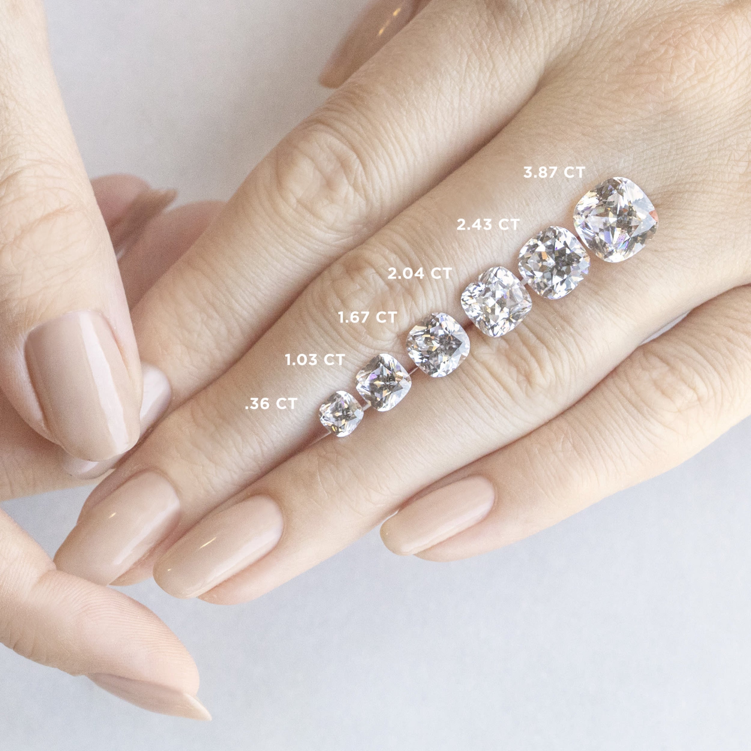 Cushion Cut Halo Moissanite Engagement Ring