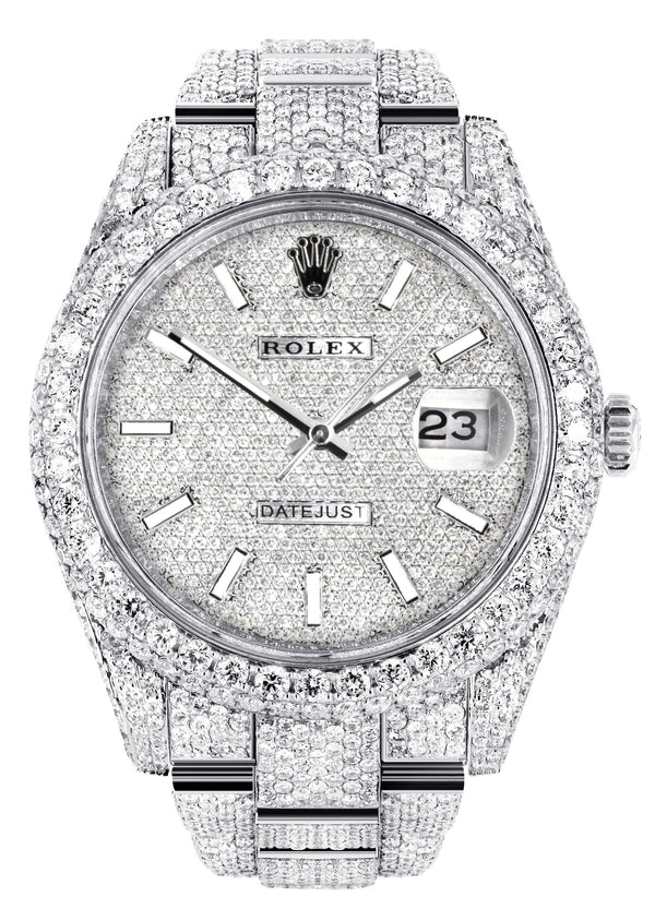 Iced Out Full Diamond Watch, Moissanite Hip Hop Watch for Men's