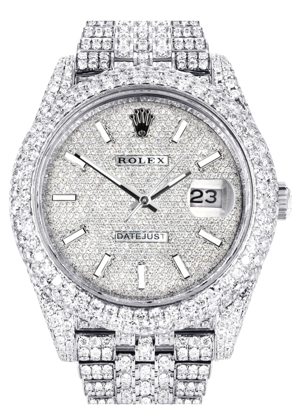 Luxury Fully Moissanite Diamond Hip Hop Style Watches For Men's