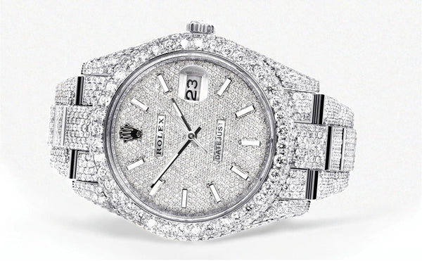 Iced Out Full Diamond Watch, Moissanite Hip Hop Watch for Men's