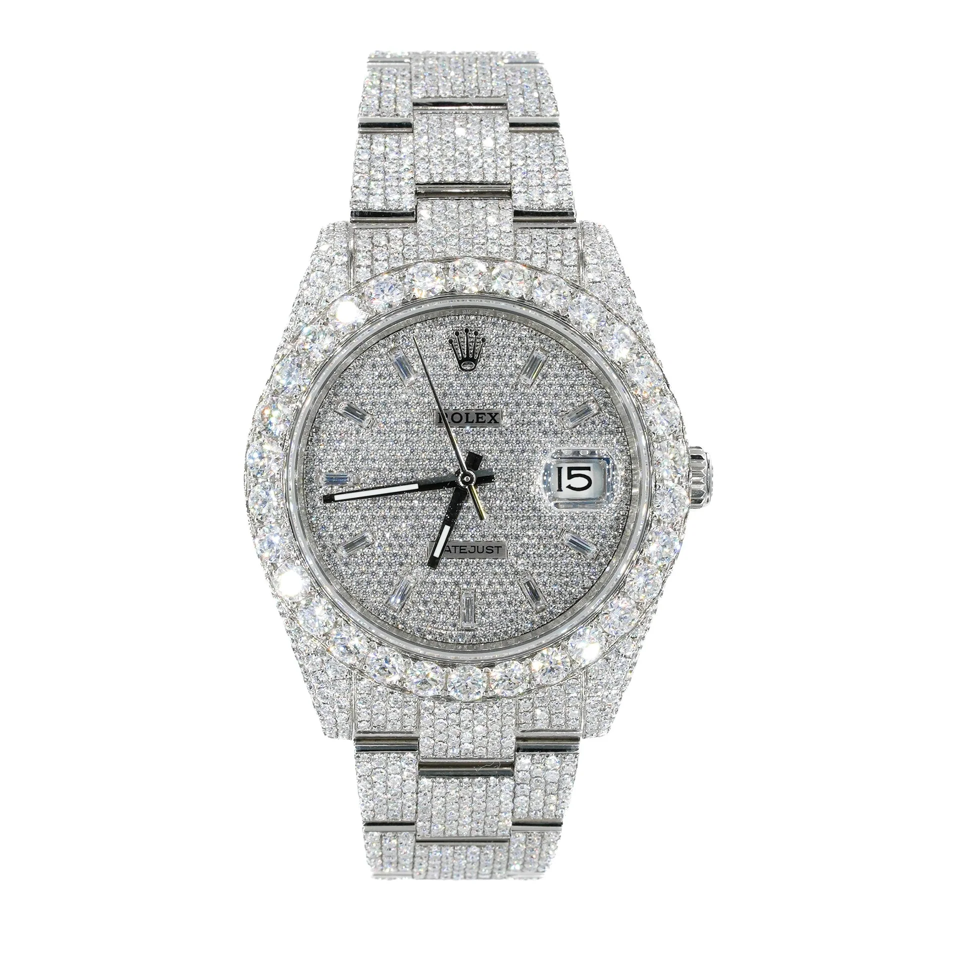 Rolex Datejust Moissanite Iced Out Luxury Watches