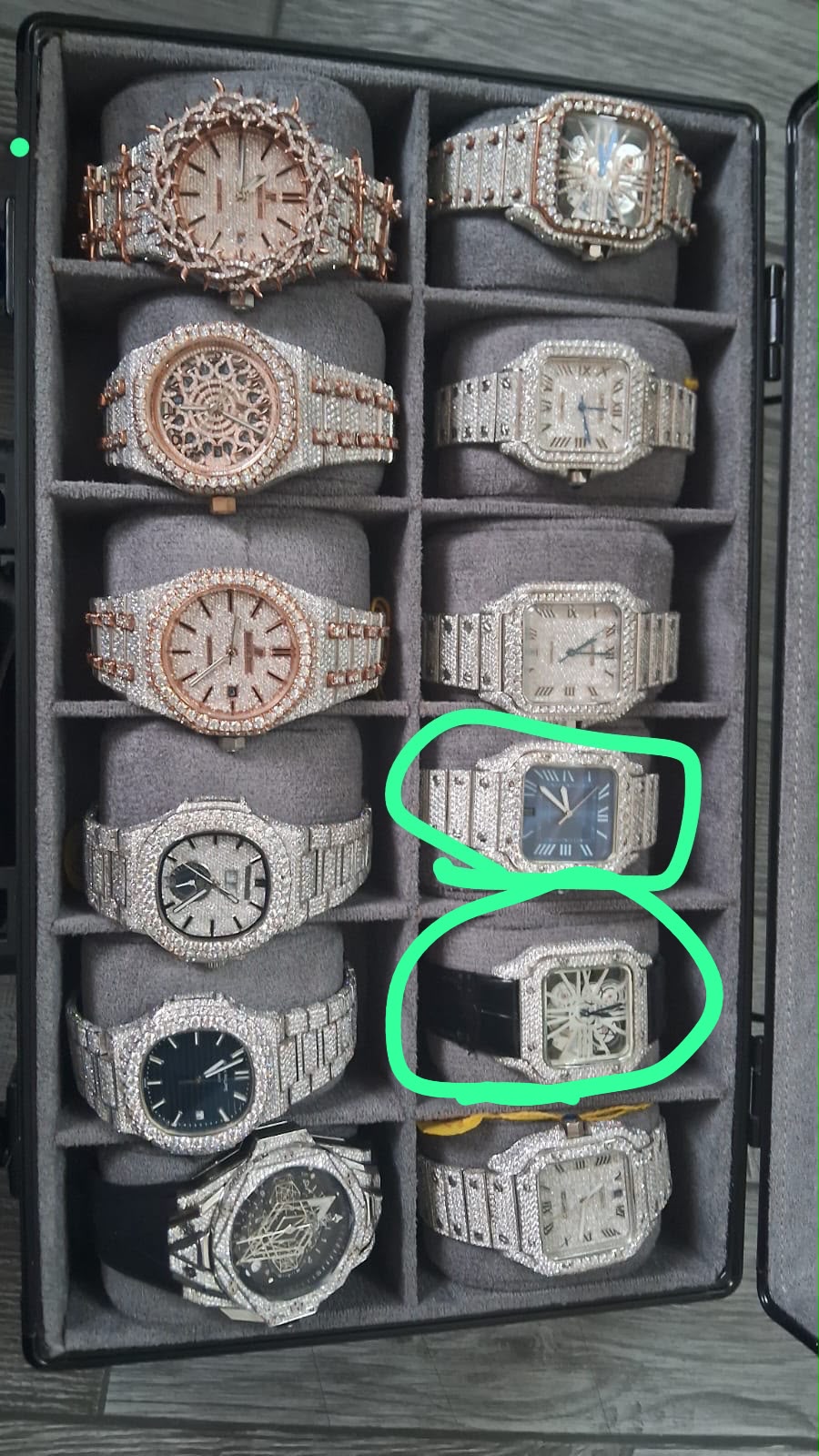 4 Moissanite Watch For Custom Order  (3 Cartier and 1 Ap)