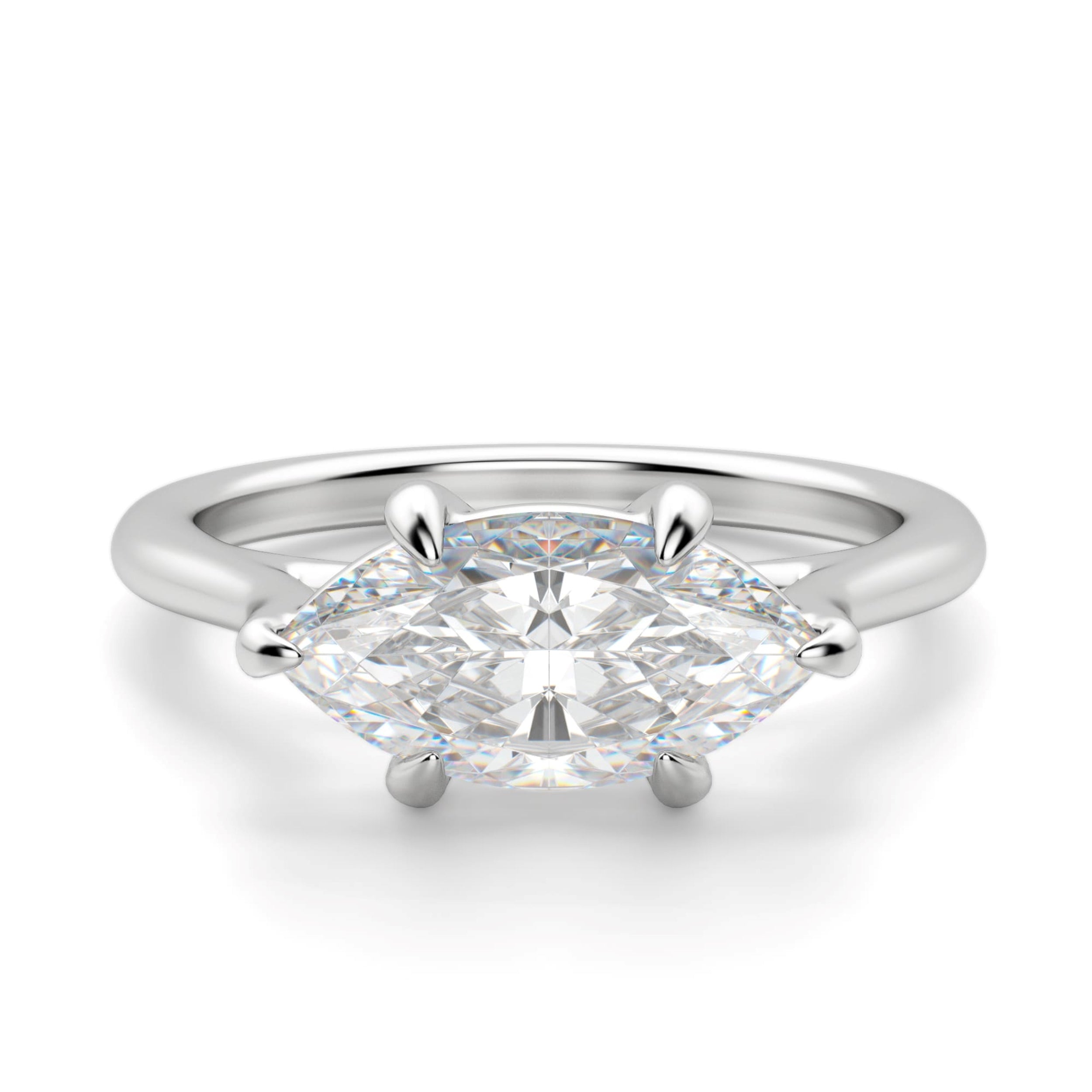 Marquise Cut Solitaire Engagement Ring