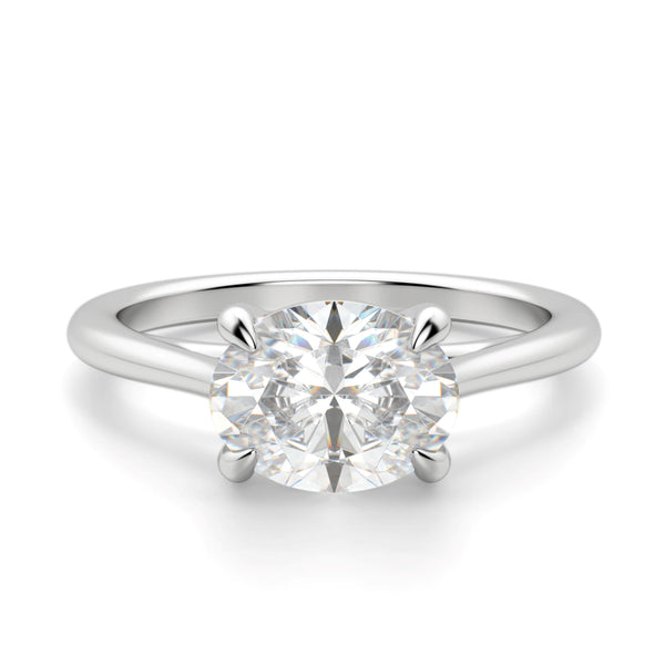 Oval Cut Solitaire Rings For Women