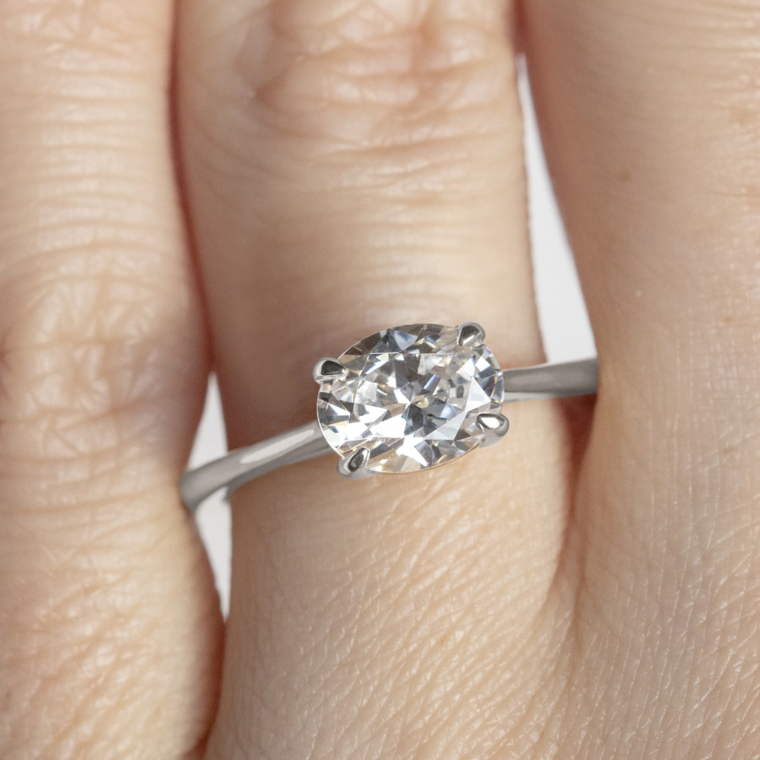 Oval Cut Solitaire Rings For Women