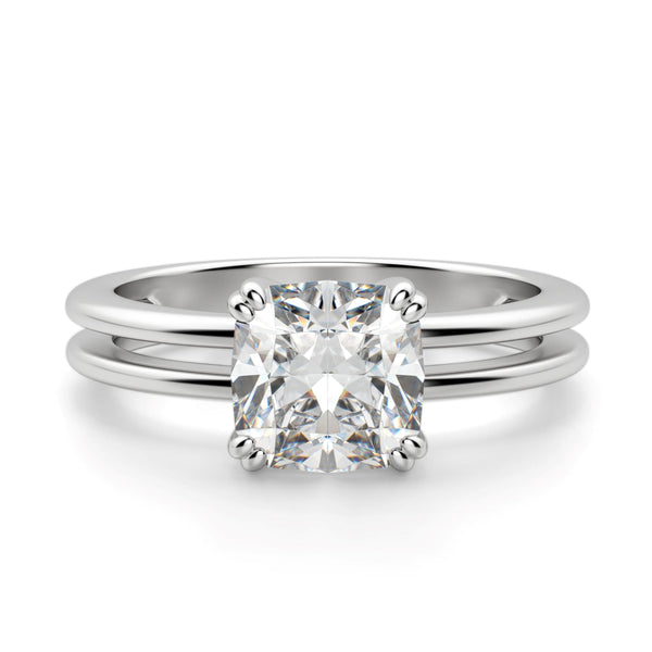 Cushion Cut Solitaire Ring