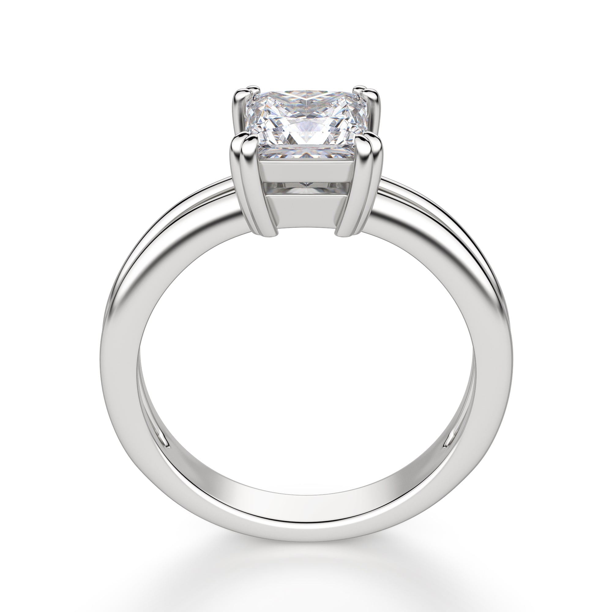 Prong Set Princess Cut Solitaire Promise Ring