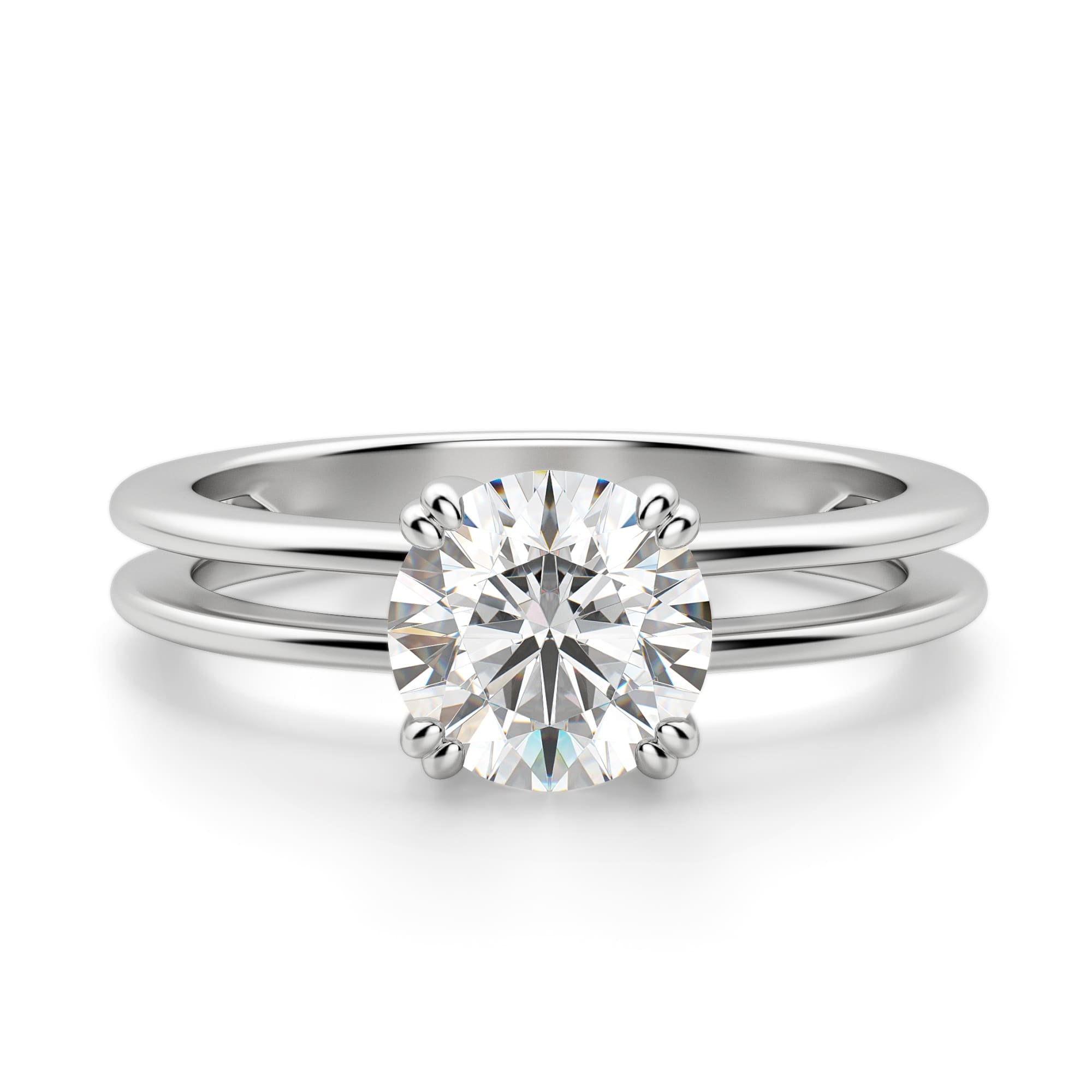 Brilliant Round Cut Solitaire Engagement Ring