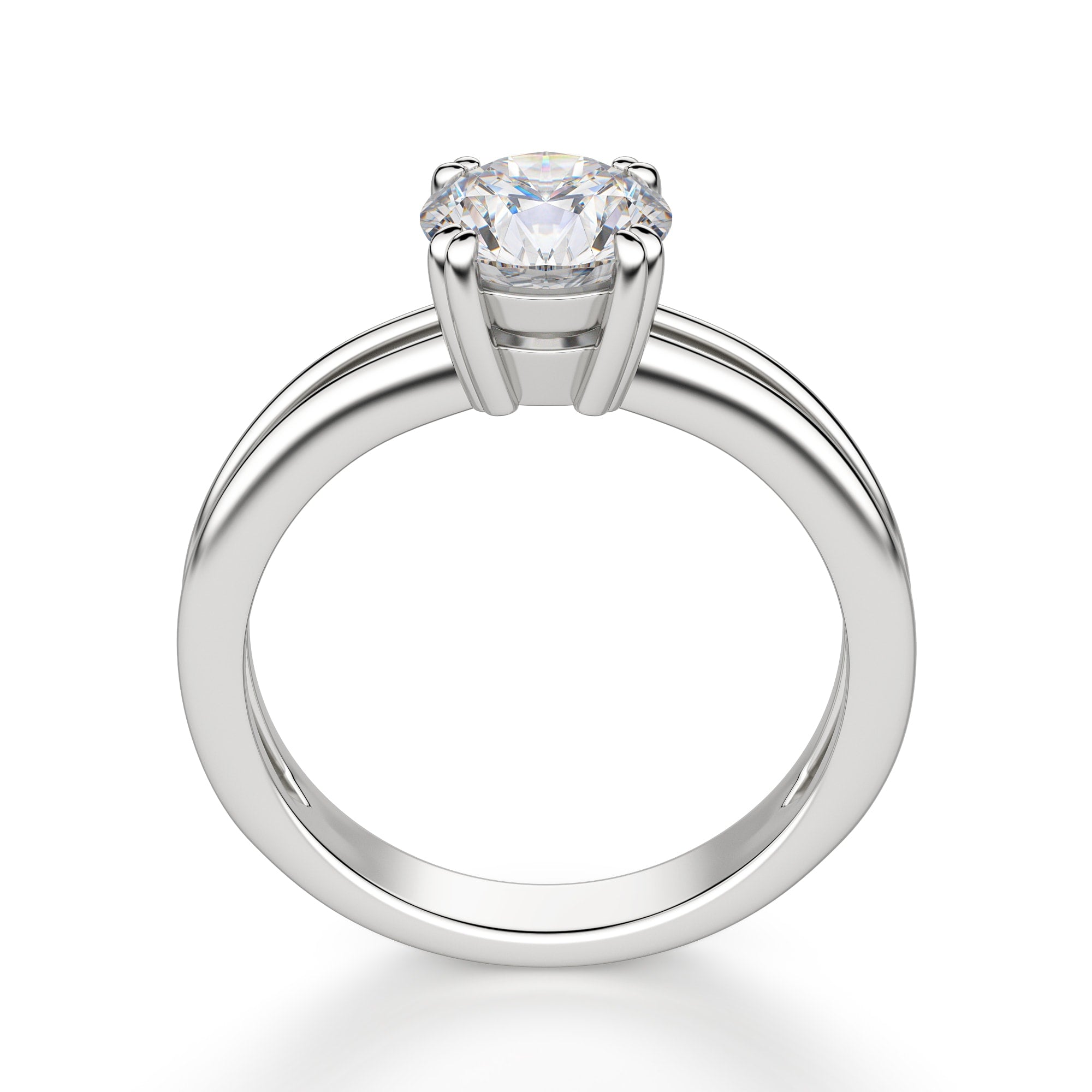 Brilliant Round Cut Solitaire Engagement Ring