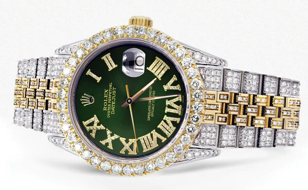 Luxury Men’s Diamond Watch, Stainless Steel Men's Watch, Iced Out Watches