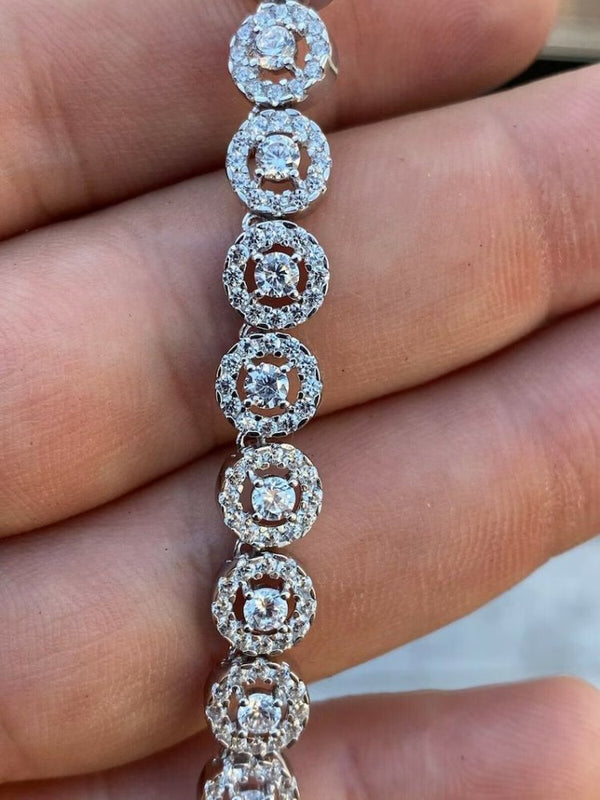 Iced Out Moissanite Chain Necklace Unisex Hip Hop Chain Gift for Her / Him