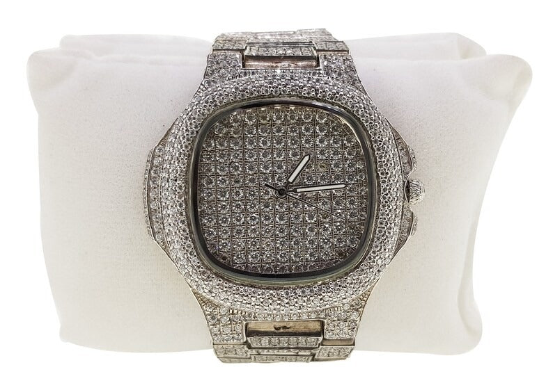 Iced Out Patek Moissanite Diamond Watch Hip Hop Jewelry for Men's