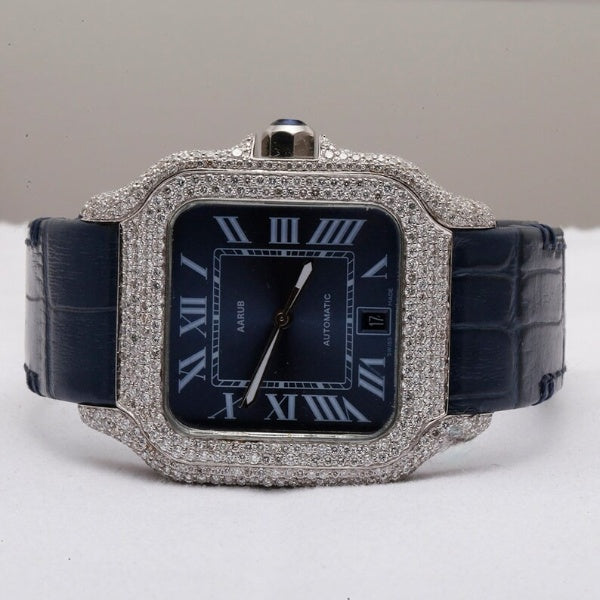 Moissanite Diamond Cartier Lather Belt Watches