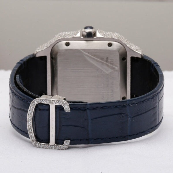 Moissanite Diamond Cartier Lather Belt Watches