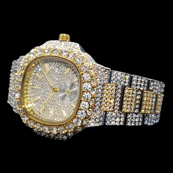 Moissanite Patek Luxury Hip Hop Watches For Men's