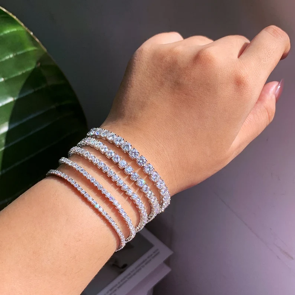 Moissanite Tennis Bracelets for Women's