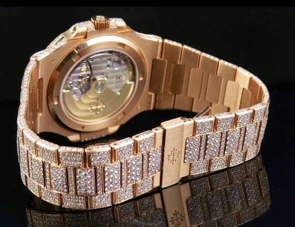 Moissanite Fully Iced Out Patek Watches for Men's