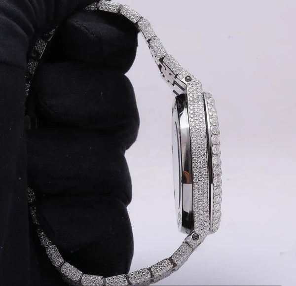 Black Dial Moissanite Diamond Full Iced Out AP Luxury Watches