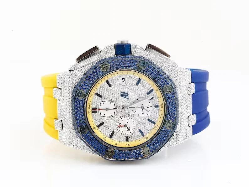 AP Luxury Iced Out Hip Hop Watch for Men's