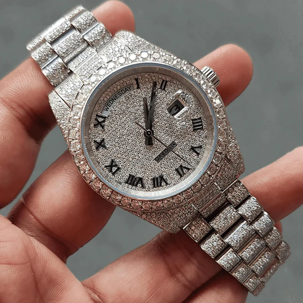 Hip Hop Moissanite Watches For Christmas Gift