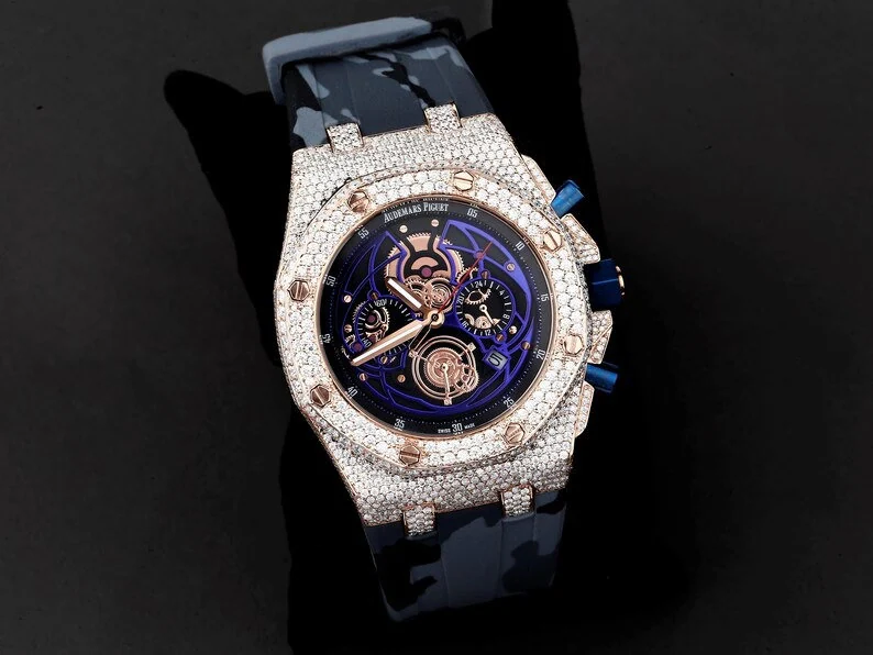 Handmade Moissanite Diamond AP Luxury Watches