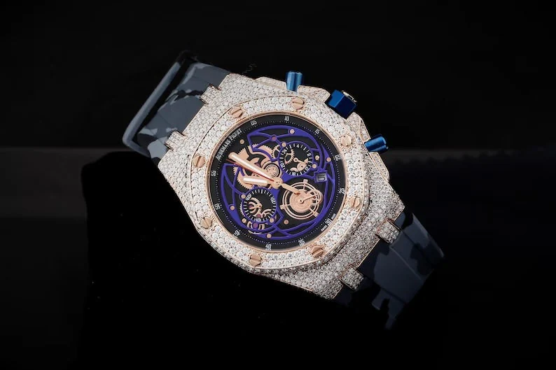 Handmade Moissanite Diamond AP Luxury Watches